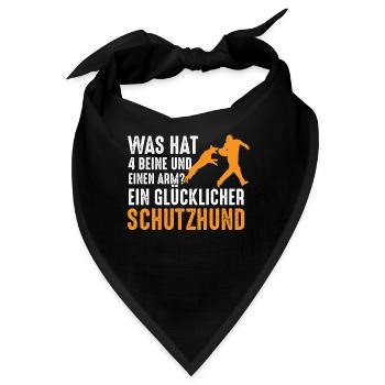 Schutzhund Schäferhund Lustiger Spruch Hund IGP - Bandana - Schwarz - Vorne