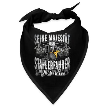 Staplerfahrer - Bandana - Schwarz - Vorne