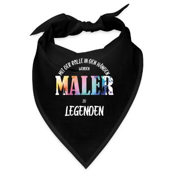 Maler - Bandana - Schwarz - Vorne