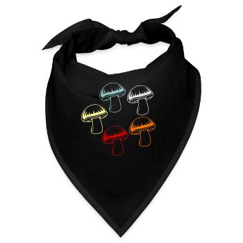 Pilz - Bandana - Schwarz - Vorne