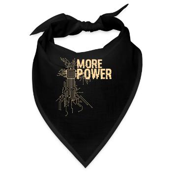 Mehr Leistung Hardware Ingenieur Design - Bandana - Schwarz - Vorne