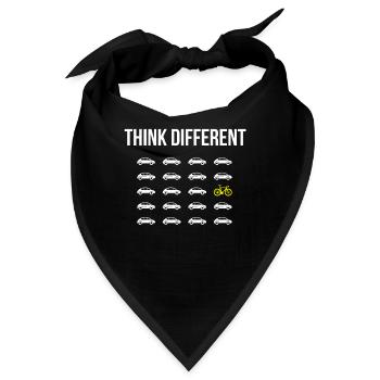 Bike MTB Biker Rad BMX Fahrrad Rennrad Frau Lustig - Bandana - Schwarz - Vorne