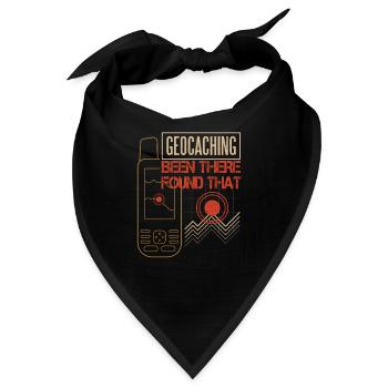 Geocaching Geocacher Cache Geocache - Bandana - Schwarz - Vorne