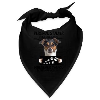 Jack Russel - Bandana - Schwarz - Vorne