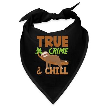 True Crime Krimi Thriller Detektiv Mord Täter - Bandana - Schwarz - Vorne