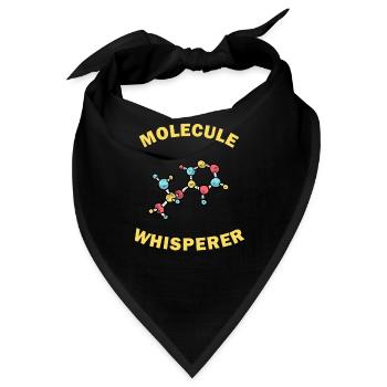 Molecule Whisperer Funny Gift - Bandana - Schwarz - Vorne