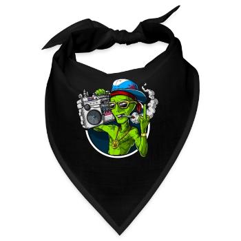Aliens Stoner Party - Bandana - Schwarz - Vorne