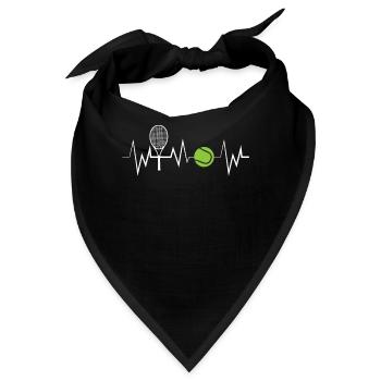 Tennis Frequenz - Bandana - Schwarz - Vorne