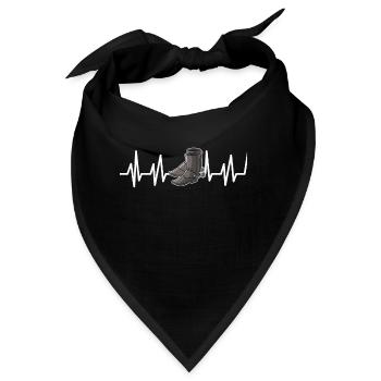 Linedance Western Countrymusic Tanzsport - Bandana - Schwarz - Vorne