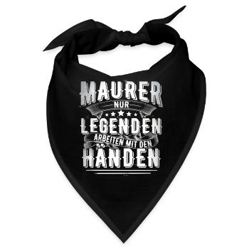 Maurer - Bandana - Schwarz - Vorne