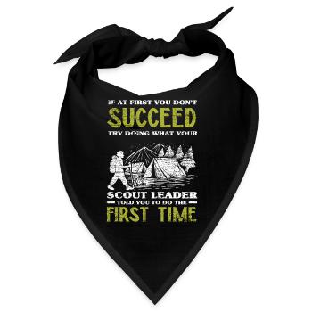 Pfadfinder Anführer - Bandana - Schwarz - Vorne