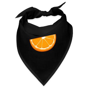 Orange - Bandana - Schwarz - Vorne