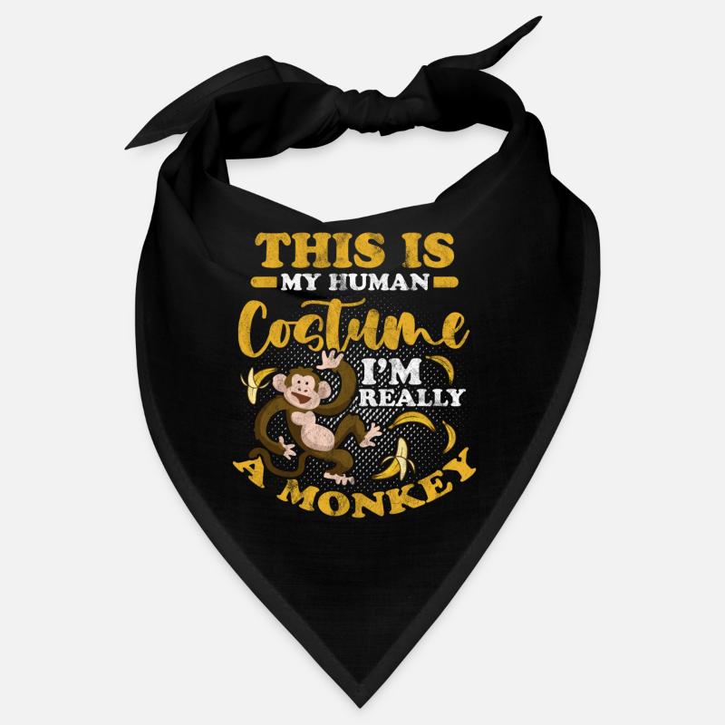 Affe Kostüm Gorilla Primat Monkey Primat Tier Bandana