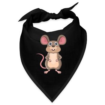 Maus - Bandana - Schwarz - Vorne