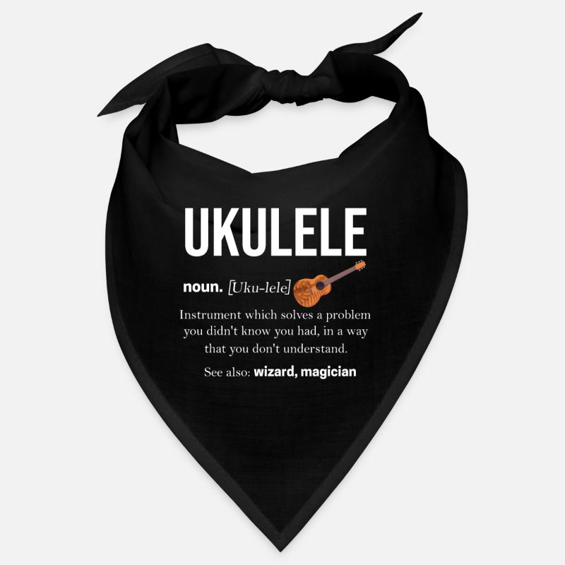 Ukulélé - Bandana - noir