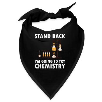 Chemiker Geschenk Chemie Lehrer Science Nerd Labor - Bandana - Schwarz - Vorne