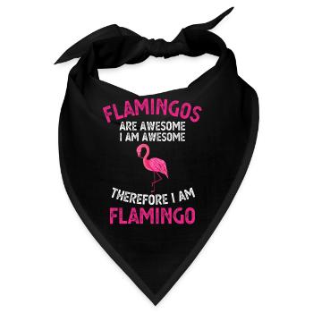 Flamingos sind fantastisches lustiges Flamingo-Liebhaber-Geschenk - Bandana - Schwarz - Vorne
