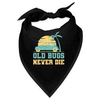 Cuba Old Bugs sterben nie Käferliebhaber - Bandana - Schwarz - Vorne