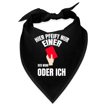 Schiedsrichter Karten Schiedsrichter Fußballer - Bandana - Schwarz - Vorne