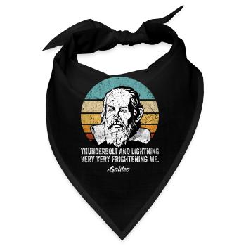 Thunderbolt lightning Galileo Philosoph Physik - Bandana - Schwarz - Vorne