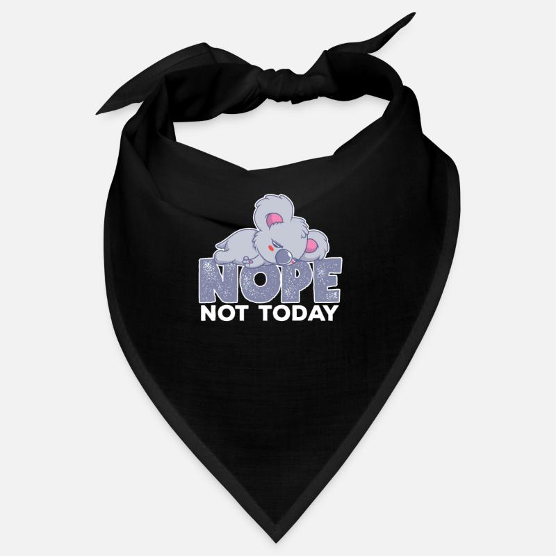 Nope Not Today Sleeping Koala Bear Animal Bandana