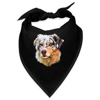 Australian Shepherd - Bandana - Schwarz - Vorne