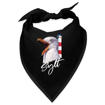 Sylt Westerland Nordsee Insel Geschenk - Bandana - Schwarz - Vorne