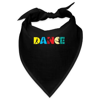 Tanzen Tänzer Tänzerin Tanz Tanzschule - Bandana - Schwarz - Vorne