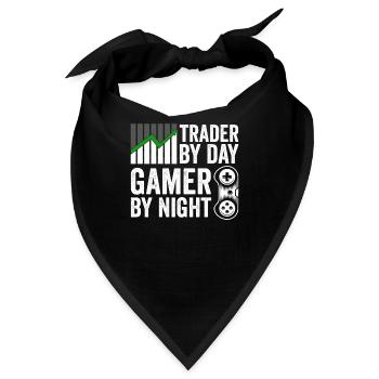 Funny Stock Exchange Day Trader Wall Street Stocks - Bandana - Schwarz - Vorne