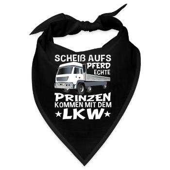 LKW Fahrer Lastwagen Trucker Berufskraftfahrer - Bandana - Schwarz - Vorne