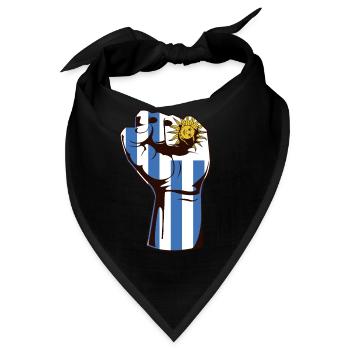 Uruguay Faust Revolution Ich liebe Uruguay - Bandana - Schwarz - Vorne