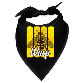 Wespe - Bandana - Schwarz - Vorne