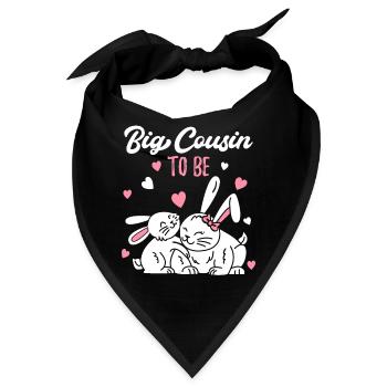 Bald grosse Cousine / Ich werde große Cousine - Bandana - Schwarz - Vorne