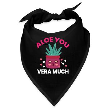 Aloe You Vera Much Aloe Vera Heilpflanze - Bandana - Schwarz - Vorne