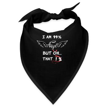 Bondage BDSM lustiges Shirt - Bandana - Schwarz - Vorne