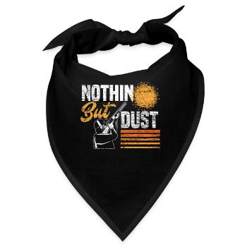 Tontaubenschießen Staub Geschenk - Bandana - Schwarz - Vorne