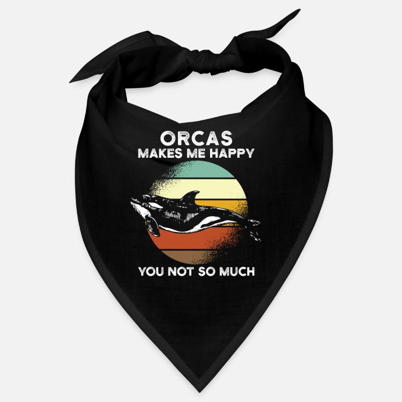 Orcas make me happy Bandana