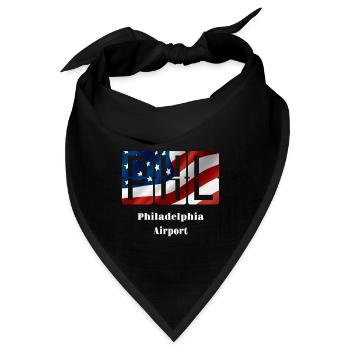 Flughafen Philadelphia - Bandana - Schwarz - Vorne