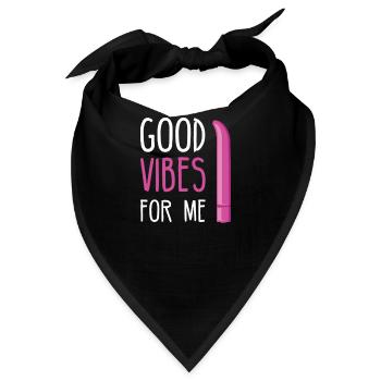 BDSM Bondage Sex Anal Plug Dildo Vibrator Sub - Bandana - Schwarz - Vorne