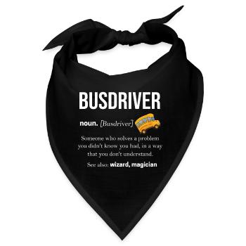 Bus - Bandana - Schwarz - Vorne