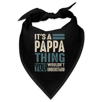 Herren Es ist eine Pappa Sache Geschenke - Bandana - Schwarz - Vorne