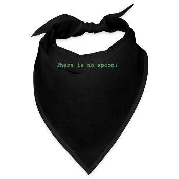 Es gibt keinen Löffel! - Bandana - Schwarz - Vorne