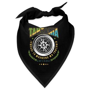 Tansania - Bandana - Schwarz - Vorne