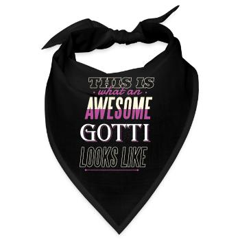Gotti Fragen Firmgotti Taufgotti Gotti Geschenk - Bandana - Schwarz - Vorne