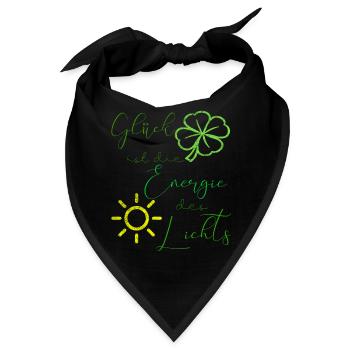 glück - Bandana - Schwarz - Vorne