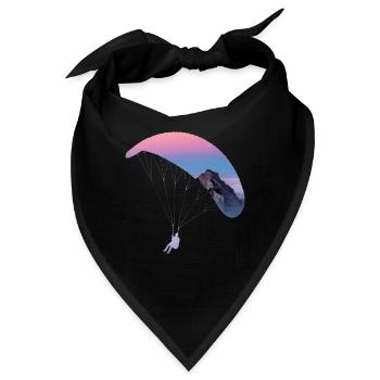 Gleitschirmfliegen - Bandana - Schwarz - Vorne