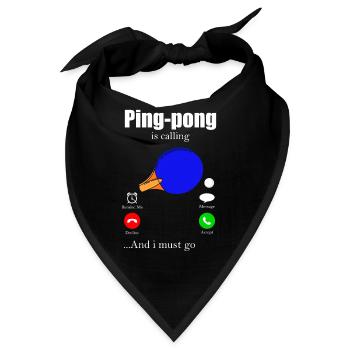Ping-Pong - Bandana - Schwarz - Vorne