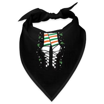 Cartoon Ghillies Irish Dance Gift - Bandana - Schwarz - Vorne
