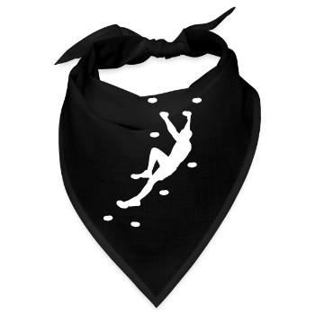 Wandklettern Bouldern Felsklettern - Bandana - Schwarz - Vorne