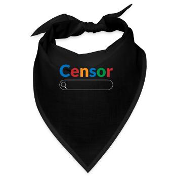 Suchmaschinen-Zensur Big Tech Censor - Bandana - Schwarz - Vorne
